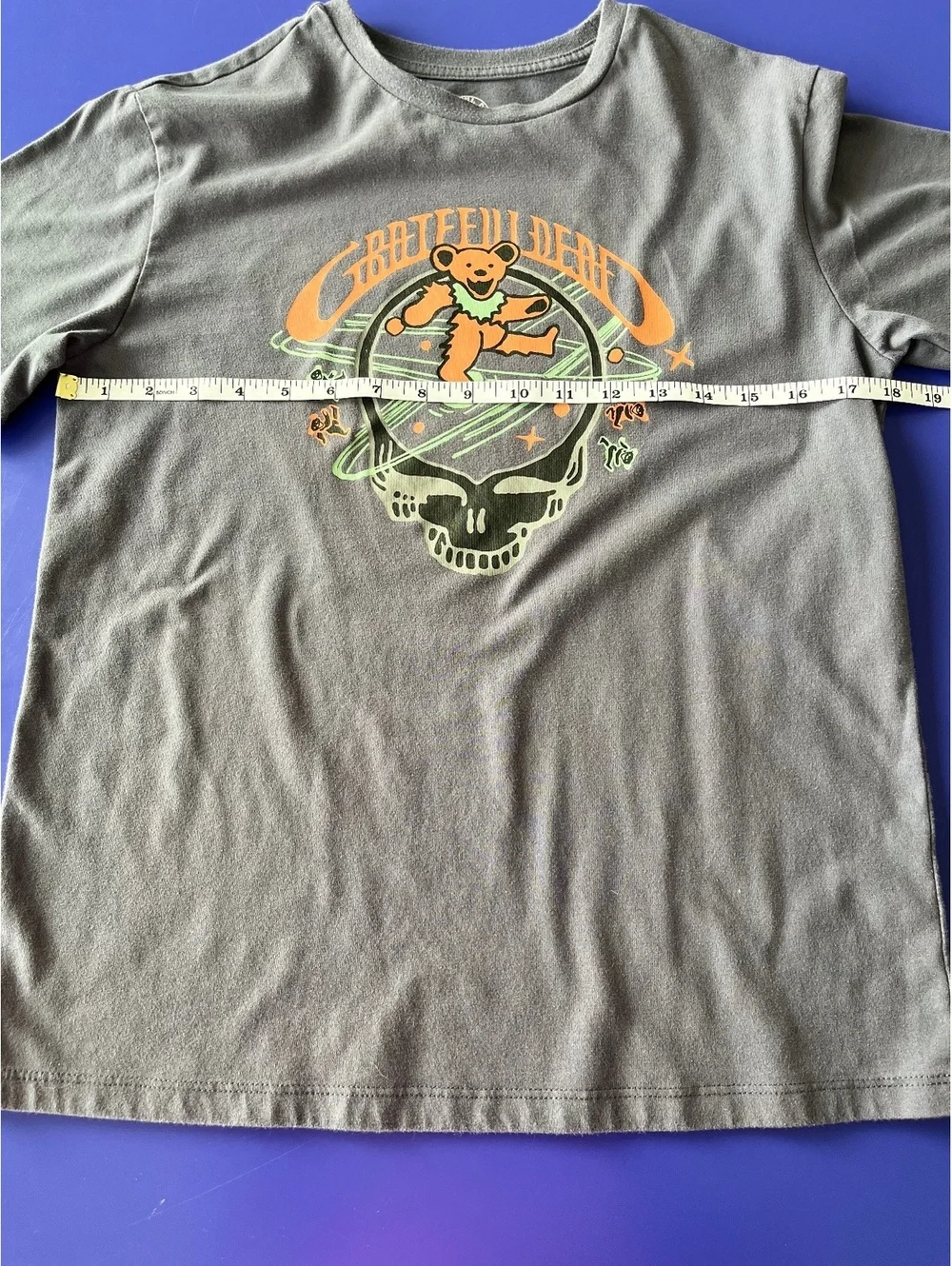 Grateful Dead Graphic Grey T-Shirt youth boy XL or Men’s Small dancing bear